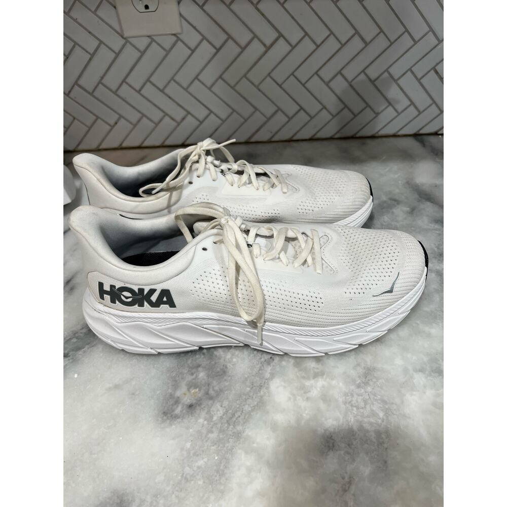 HOKA ONE ONE Arahi 7 Men’s Running Shoes White Black Size 11.5D